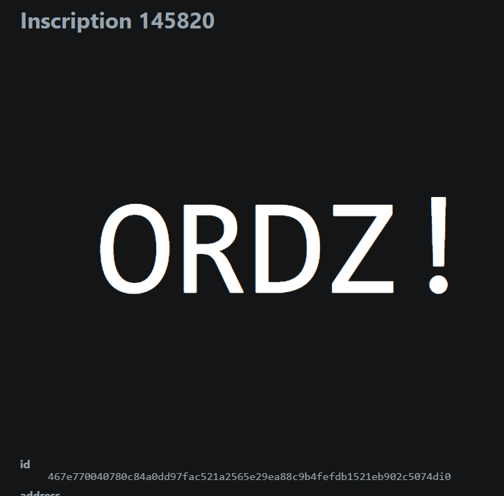 inscription 21510f894f8345e8a36c289c286eca2d7517849bcf0beb645f45905b7fddd173i0